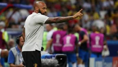 Thierry Henry against France as they face Belgium in semis