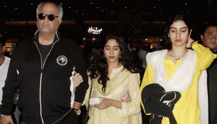 Janhvi Kapoor visits Tirupati Temple with father Boney Kapoor and sister Khushi Kapoor - Watch 