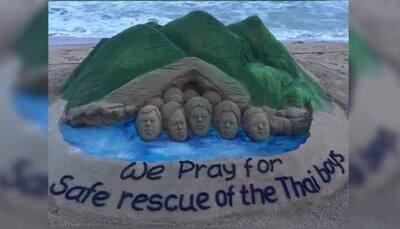 Sudarshan Pattnaik prays for stranded Thai team through sand art - In pics