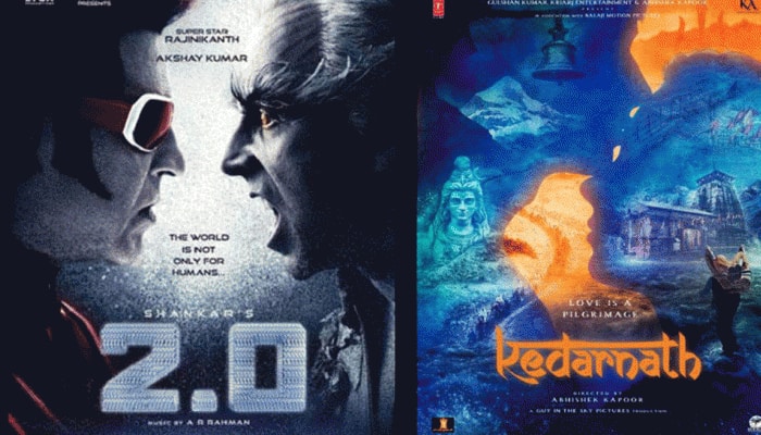 Rajinikanth and Akshay Kumar&#039;s 2.0 to release just a day before Sushant Singh Rajput and Sara Ali Khan&#039;s Kedarnath