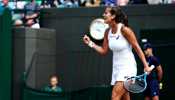 Julia Georges reaches her first semifinal in Wimbledon