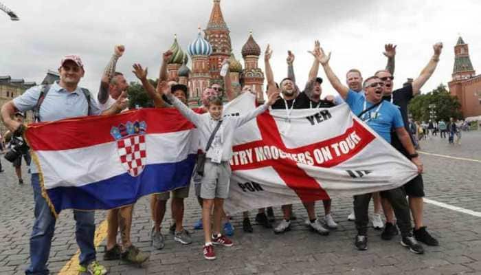 Croatia, England fans rush to Moscow for FIFA World Cup 2018 semifinal