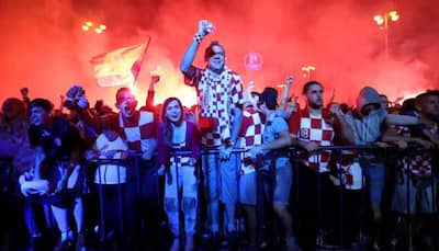 Ecstatic Croatian fans celebrate FIFA World Cup semifinal win over England 