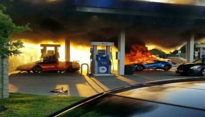 Lamborghini Performante worth crores charred in gas station fire