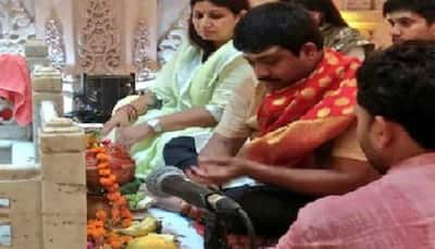 UP minister Nand Gopal Gupta who was attacked with remote bomb performs pooja to mark his 'rebirth'