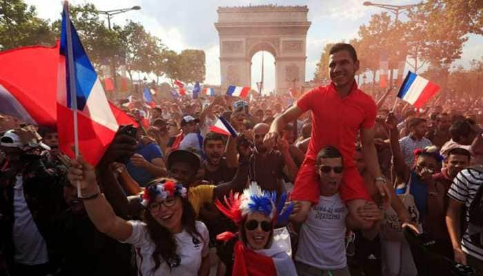 France fans go wild from Paris to Moscow after thrilling World Cup win