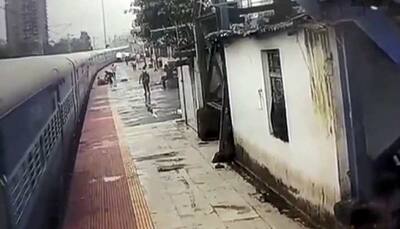 WATCH: Brave RPF cop, bystanders save man from coming under train