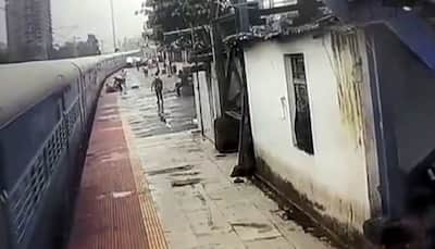 WATCH: Brave RPF cop, bystanders save man from coming under train