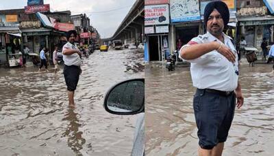 Gul Panag tweets photos of traffic policemen working in pouring rain, Punjab CM promises reward