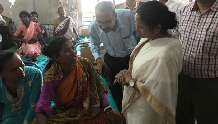 West Bengal CM Mamata Banerjee visits tent collapse victims at Midnapore hospital