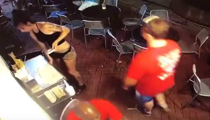 Man gropes waitress at the restaurant, what she does next will blow your mind! Watch