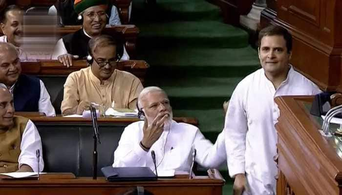 Narendra Modi on Rahul Gandhi&#039;s hug: You saw how he came running, all he can see is PM&#039;s chair