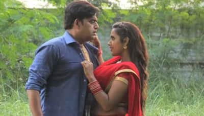 Bhojpuri superstar Ravi Kishan and Kajal Raghwani's romantic song shoot—Watch