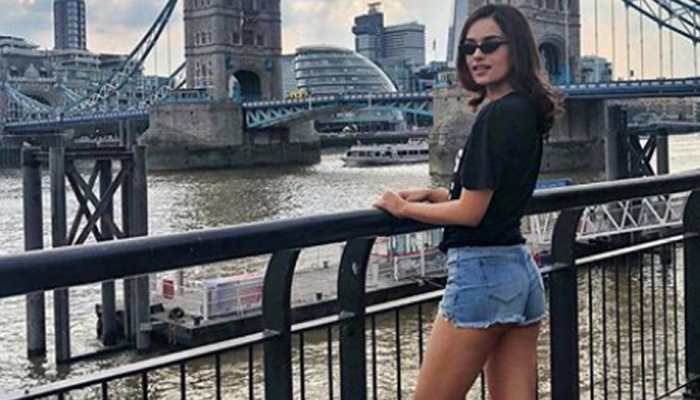 Manushi Chillar's holiday pic in denim shorts will drive away your Monday morning blues