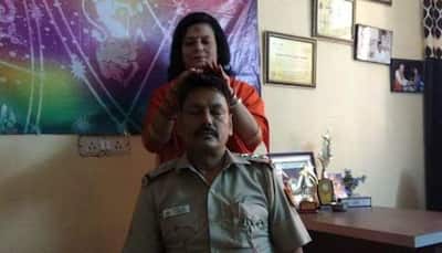 Delhi Police officer transferred after photo with self-styled godwoman goes viral