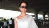 Kangana Ranaut looks like a dream in white as she poses with Adiyogi in Coimbatore - See pic