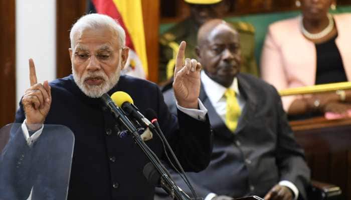 In Uganda, PM Narendra Modi pitches India as a benign alternative to China