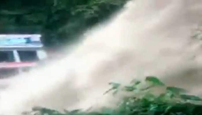 WATCH: Mussoorie&#039;s Kempty Falls swells dramatically after heavy rainfall