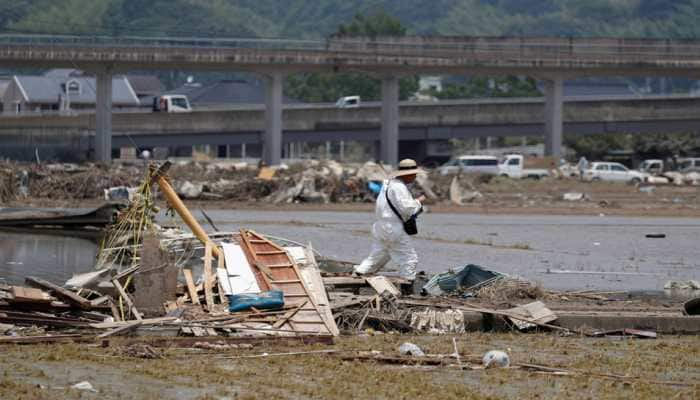 Japan braces as strong typhoon bears down, flood-hit areas at risk