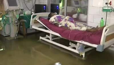 Watch: Fishes in waterlogged ICU ward in Patna’s NMCH hospital