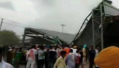 Watch: Tin shed collapses during tractor race, many injured