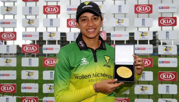 Smriti Mandhana equals fastest half-century in women&#039;s T20 cricket