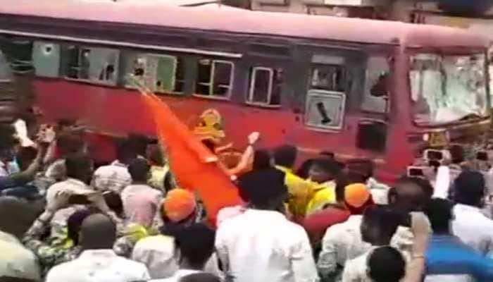 Maratha reservation stir turns violent again, 16 vehicles torched