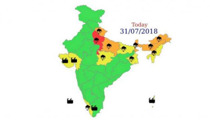 Heavy rains over West Uttar Pradesh, sea likely to be rough off Kerala and Gujarat coasts: IMD