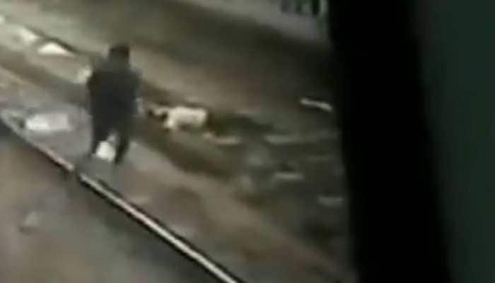 Watch: Mumbai man tries to commit suicide on rail track, rescued by commuters