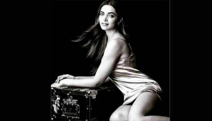 Deepika Padukone looks breathtaking gorgeous in satin slip dress in this monochrome photo