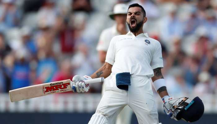 Virat Kohli celebrates in style, dedicates his Test century to Anushka Sharma