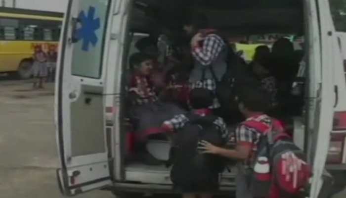 Patients can wait: Ambulance used as school bus to ferry children