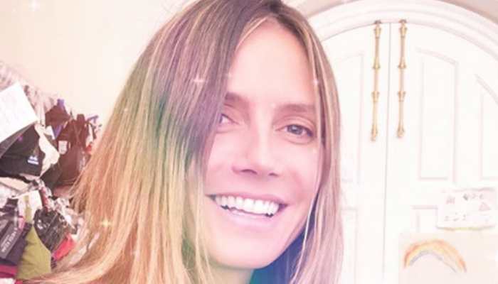 Heidi Klum soaks up sun in Sardinia