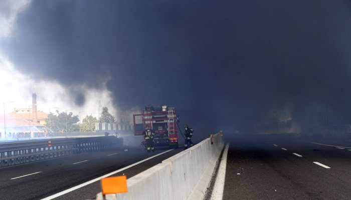 Explosion causes fire near Italy&#039;s Bologna Airport