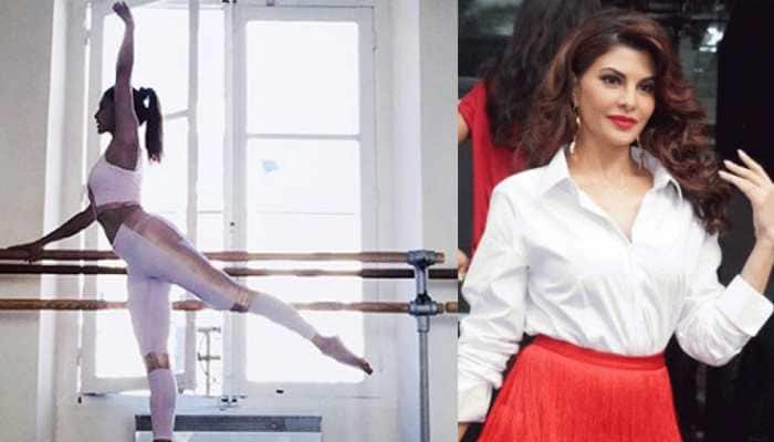 Jacqueline Fernandez posts barre workout pics, looks beautiful in the ballet pose