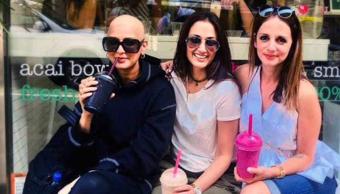 Sonali Bendre's BFFs Gayatri Oberoi, Sussanne Khan and Dia Mirza join forces for dear friend—Watch video 