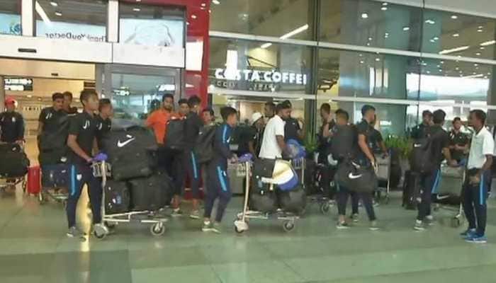 U-20 Football team reaches Delhi; Argentina&#039;s Aimar, Scaloni lauds the players