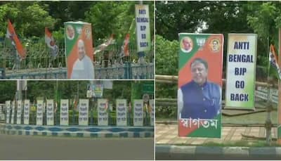 'Anti-Bengal BJP Go Back' posters surface ahead of Amit Shah's rally in Kolkata