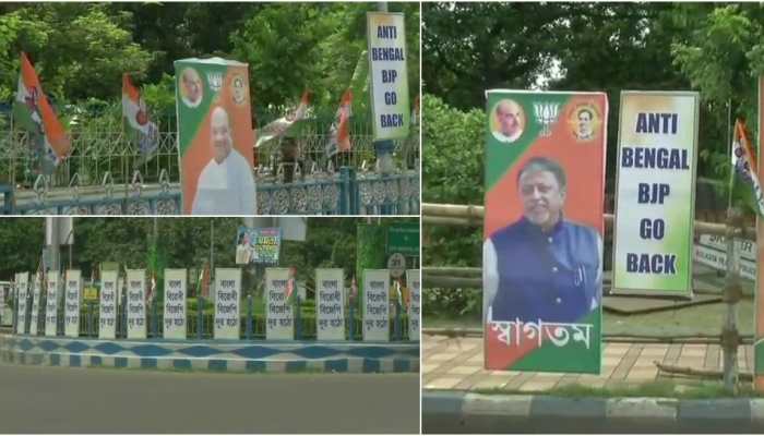 'Anti-Bengal BJP Go Back' posters surface ahead of Amit Shah's rally in Kolkata