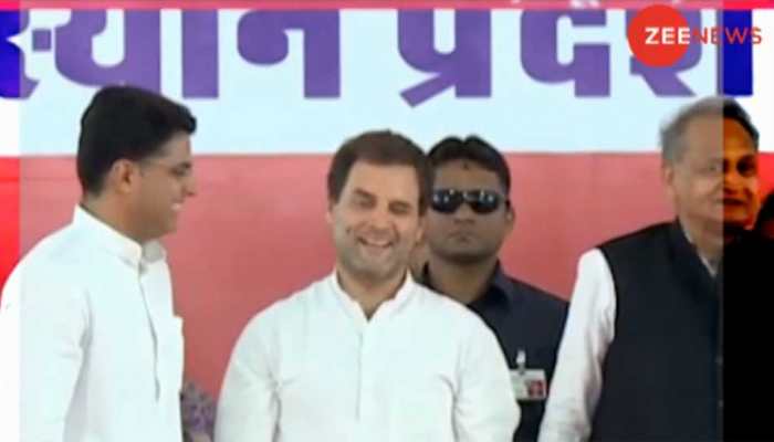 Rahul Gandhi winks again, this time at a rally in Rajasthan