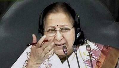 Lok Sabha Speaker Sumitra Mahajan breaks down while remembering 'elder brother' Somnath Chatterjee