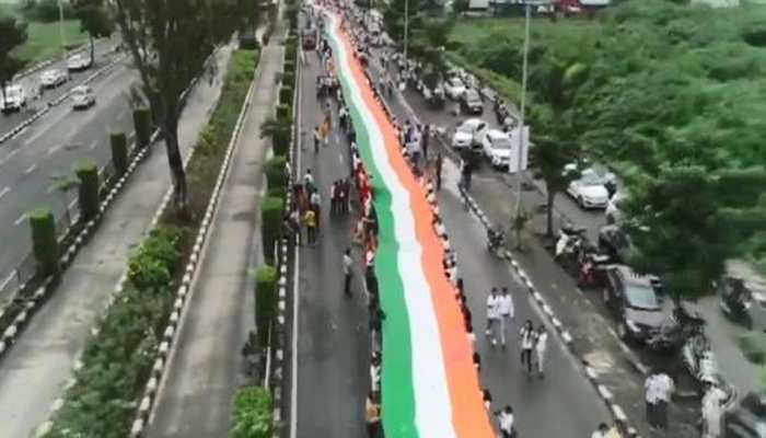Gujarat unfurls 1,100-metre long tricolour on Independence Day: Watch