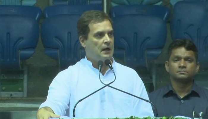 Watch: Rahul Gandhi ‘blames’ Amit Shah as microphone goes off during speech