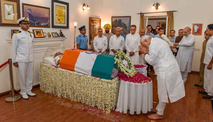 Atal Bihari Vajpayee's mortal remains kept at his residence for last respect; funeral at 4 pm tomorrow