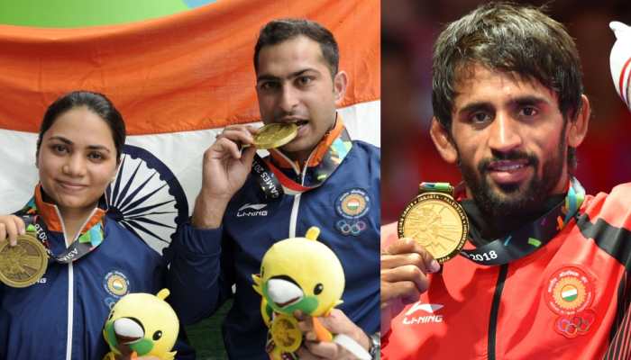 Asian Games 2018: Bajrang Punia wins 1st gold, Apurvi Chandela- Ravi Kumar take bronze on Day 1