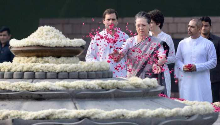 Rahul, Priyanka, Sonia pay tribute to Rajiv Gandhi on his birth anniversary