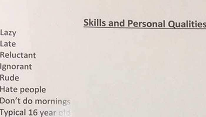 Dad&#039;s brutally honest CV for his daughter has left the internet in splits—See pics