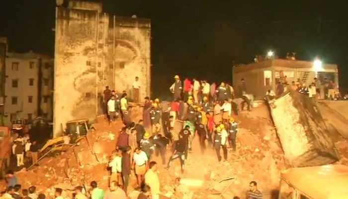 Gujarat: 10 people feared trapped after building collapses in Ahmedabad&#039;s Odhav area, rescue operations underway