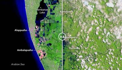 Looking from space: NASA releases before-after images of Kerala showing massive extent of floods