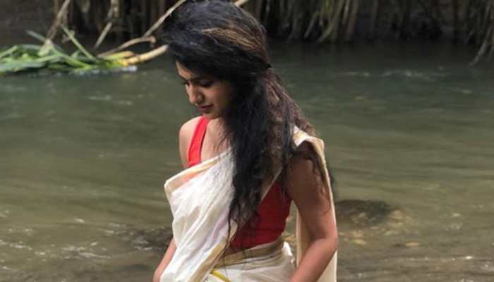 Priya Prakash Varrier looks breathtaking in a traditional saree—See pics